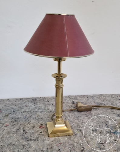 Tischlampe Gold/Violett 20cm