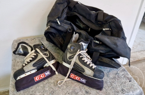 Eishockey Schuhe, Gr. 41 mit Tasche