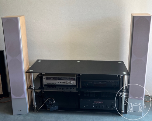 HiFi Anlage Yamaha + Heco mit Tisch