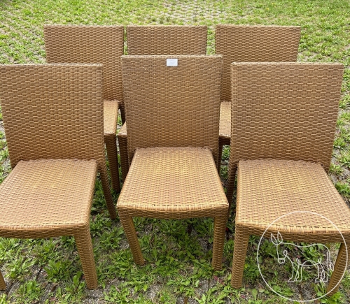 6x Rattan Stühle