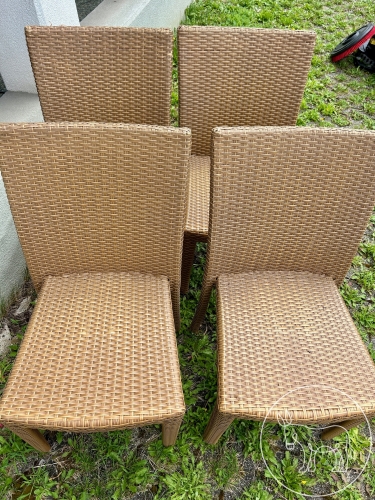 4x Rattan Stühle