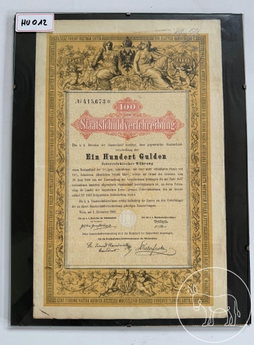 012 - Staatsschuldverschreibung über 100 Gulden