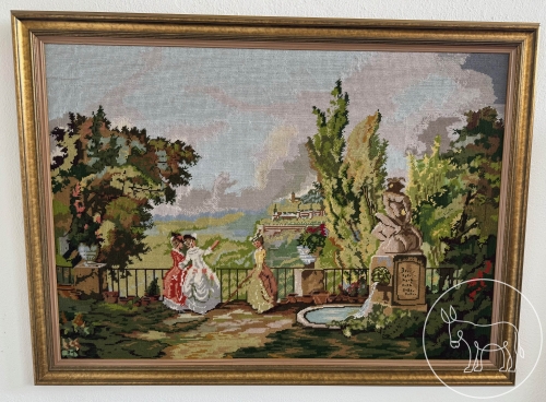 JB005 - Großes Gobelin Bild gerahmt