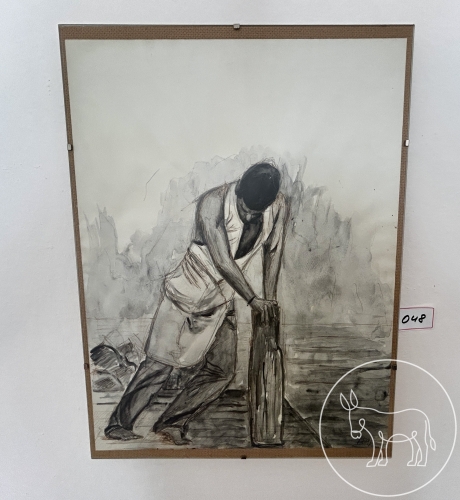 Bild 048 - Bild / Radierung signiert