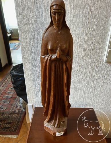 Bild 090 - Holzfigur / Marienfigur