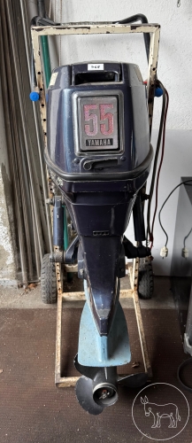 768 - Yamaha Boots-Motor auf Wagen