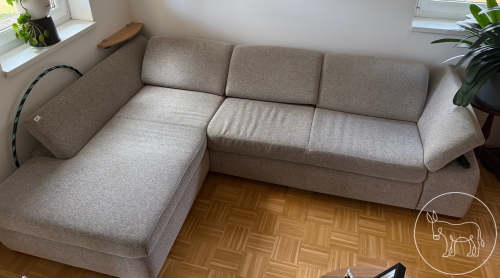 006 -  L-Couch mit Ausziehfunktion