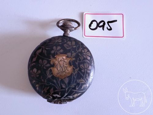 095 - antike Taschenuhr silber