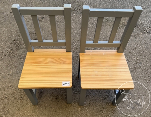 117 - 2 Kindersessel Holz
