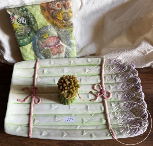 Bild 112 - Spargelplatte mit Spargelkerze
