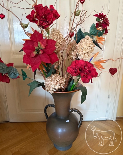 Bild 168 - Große Bodenvase mit Kunstblumen
