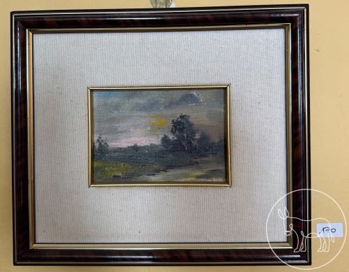 Bild 170 - Kleines Ölbild in schönem Rahmen