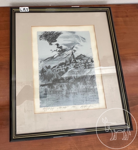 153 - Lithographie signiert