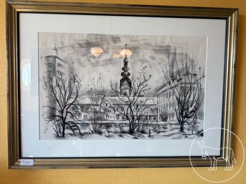 001 - Radierung Kaplenig signiert