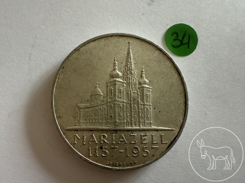 034 - Silbermünze 25 Schilling