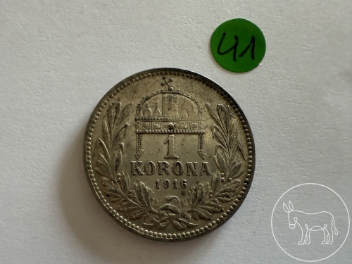 041 - Silbermünze 1 Korona aus 1916