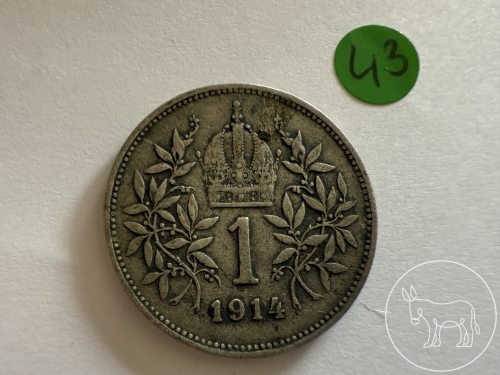043 - Silbermünze 1 Krone