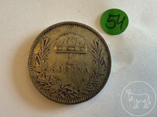 054 - Silbermünze 1 Krone