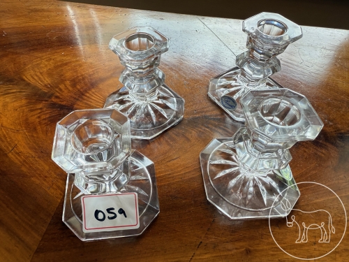 Bild 059 - 4 Bleikristall-Kerzenständer