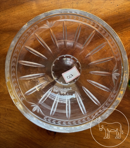 067 - geschliffene Glasschüssel