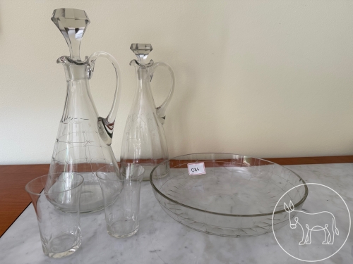 Bild 084 - geschliffenes Glas-Set