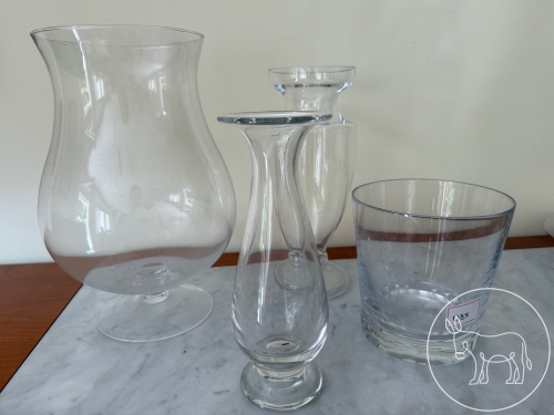 Bild 085 - 4 Glasvasen Konvolut