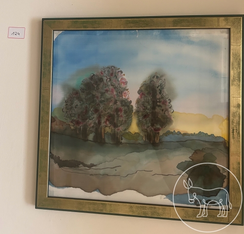 Bild 124 - Seidenmalerei gerahmt