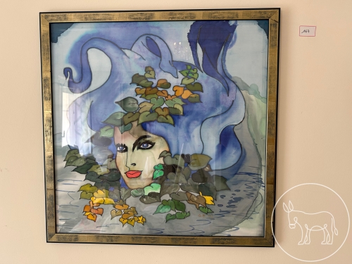 Bild 167 - Seidenmalerei Gerahmt