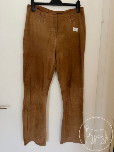 199 - hellbraune Raulederhose