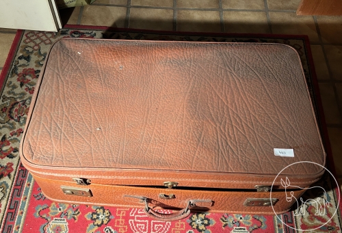 450 - Sehr alter Lederkoffer