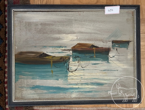 457 - Ölbild auf Holz