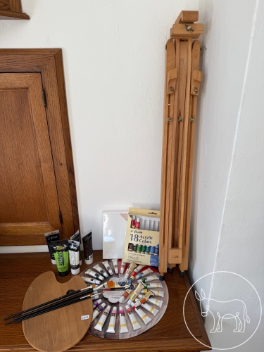 Bild 019 - Acryl-Farben u. Staffelei