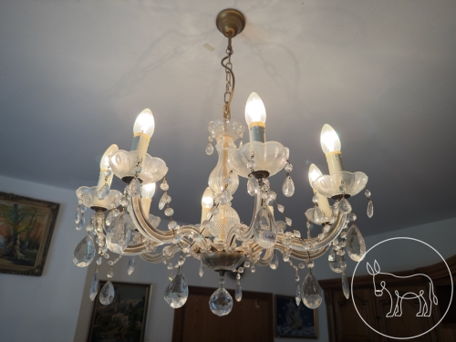 080 - Kristallluster mit 8 Armen