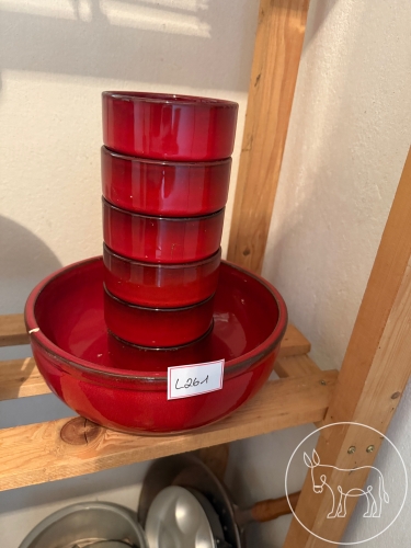 Bild 261 - rotes Schalen Konvolut