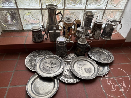 Bild 282 - Zinn Konvolut