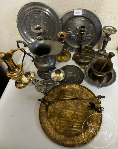 Bild 056 - Zinn- und Messing Konvolut