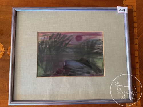 069 - Aquarell Hiesberger, signiert