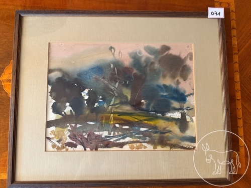 071 - Aquarell Hiesberger, signiert