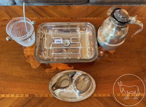 078 - Konvolut an versilberten Teilen