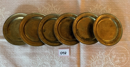 Bild 098 - 6 Messing Untersetzer