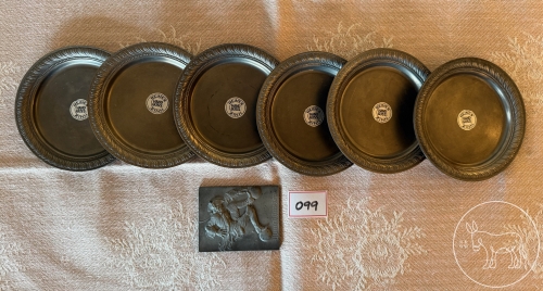 Bild 099 - 6 Zinn-Untersetzer