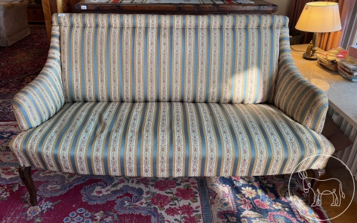 136 - Biedermeier Bankerl gepolstert