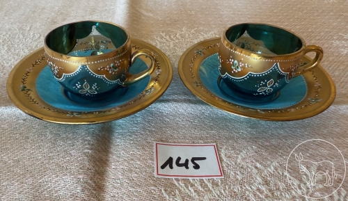 145 - 2 antike Espresso Tassen