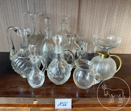 158 - Glaskrüge Konvolut