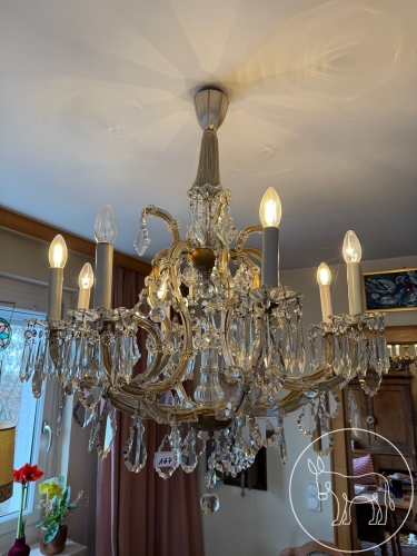 167 - achtarmiger Kristall-Luster