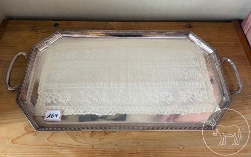 169 - versilbertes Tablett