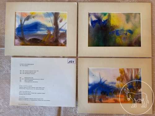Bild 181 - Hiesberger Aquarell Konvolut