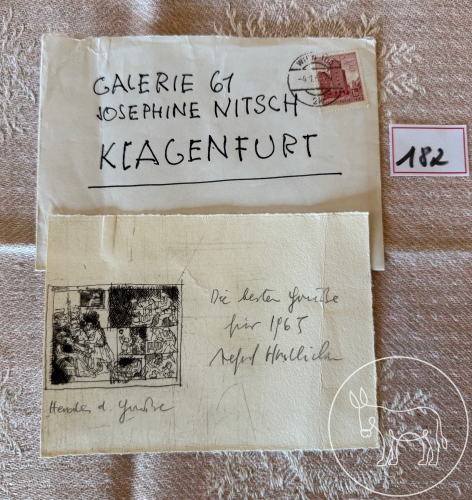 Bild 182 - Radierung Hrdlicka signiert 1965