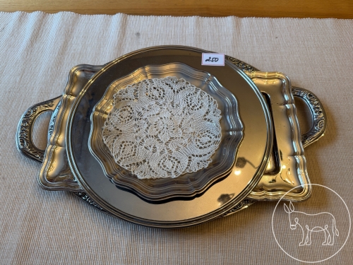 250 - versilberte Platten Konvolut