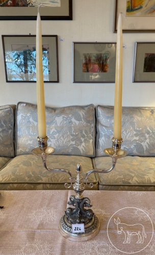 286 - Versilberter Kerzenleuchter